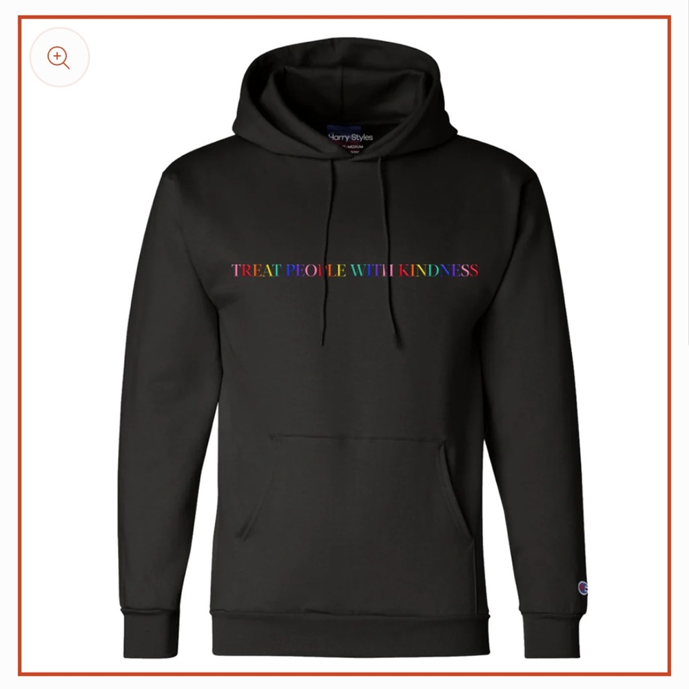 Harry Styles Black Treat People with Kindness Hoodie